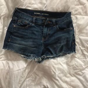 Old navy boyfriend cut off denim shorts